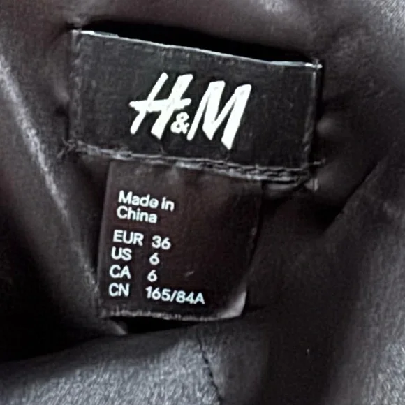 H&M Black & Cream Fit & Flare Tiered Ruffle Party Cocktail Mini Dress 6 - Picture 5 of 7